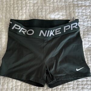 Nike Pro Dark Green Training Shorts